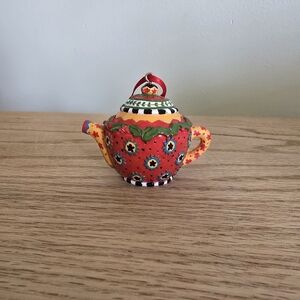 vintage Mary Engelbreit miniature teapot ornament